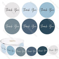 Spring and Easter themed round thank you stickers with elegant pastel designs