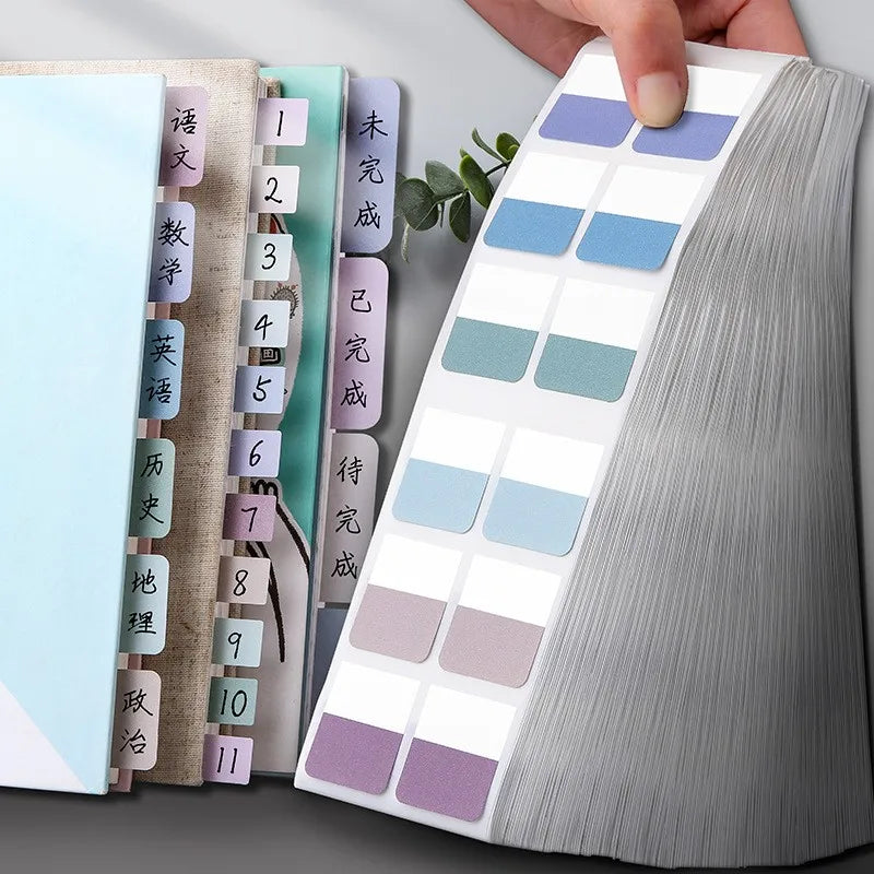 transparent arrow index tabs sticky page markers for books planners organization