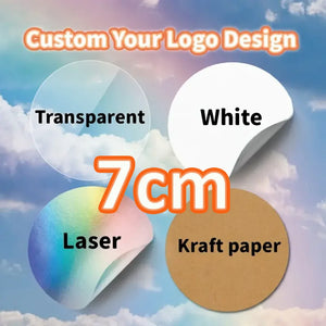 Upload your logo to create custom PVC stickers with personalized design