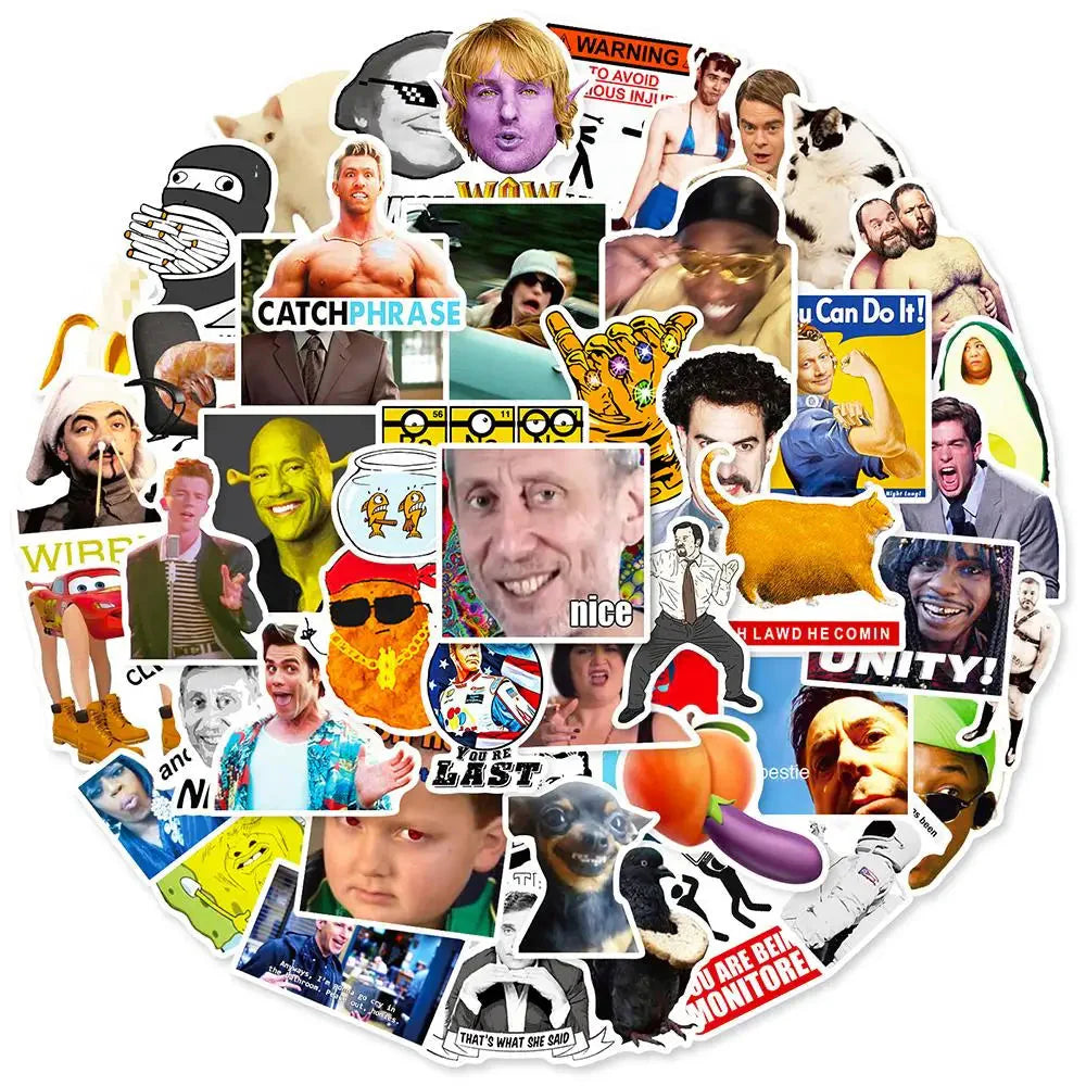 funny meme stickers pack cool viral meme sticker collection