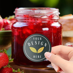 Waterproof custom logo sticker with strong adhesive