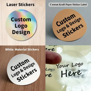 Waterproof and non waterproof PVC stickers showing durability options
