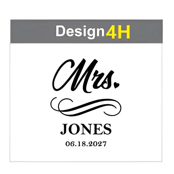 Personalized champagne flutes used for wedding toast and celebrations